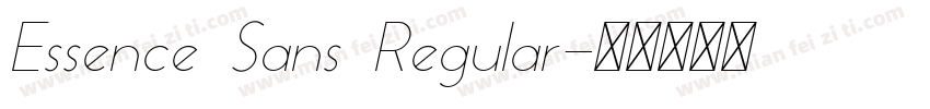 Essence Sans Regular字体转换